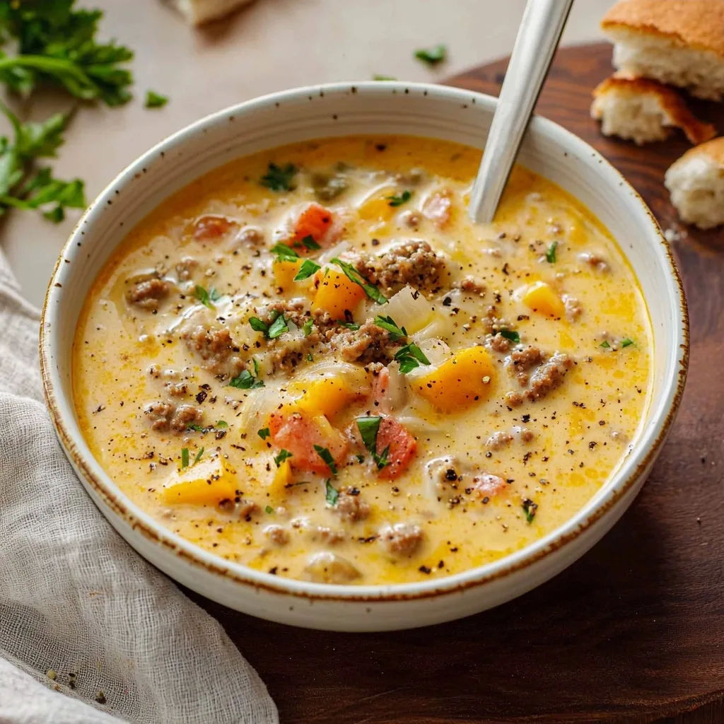 Classic Cheeseburger Soup: A Comforting Bowl of Home