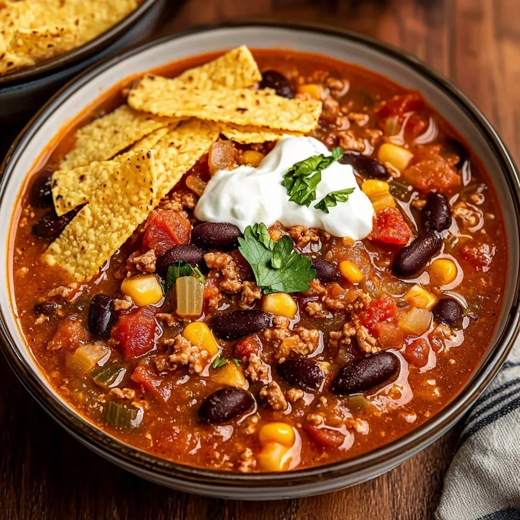 The Best Slow Cooker Taco Soup