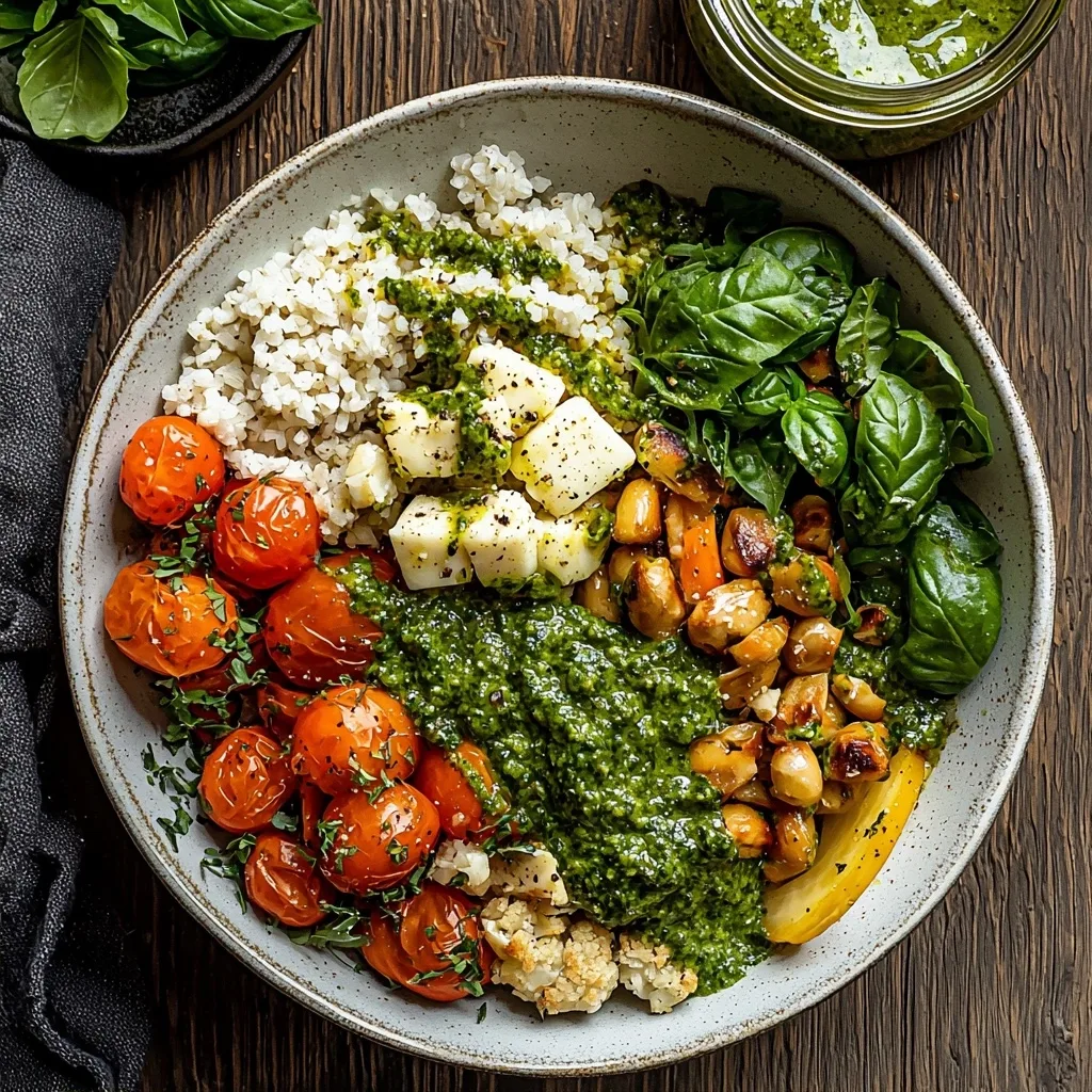 Healthy Pesto Buddha Bowl