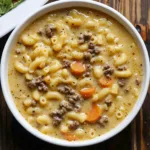 Cheeseburger Macaroni Soup